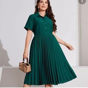 J. Crew Green Midi Dress